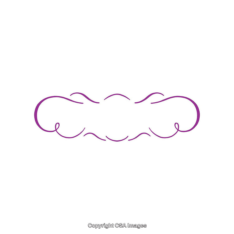 Elegant Purple Flourish Design on a White Background