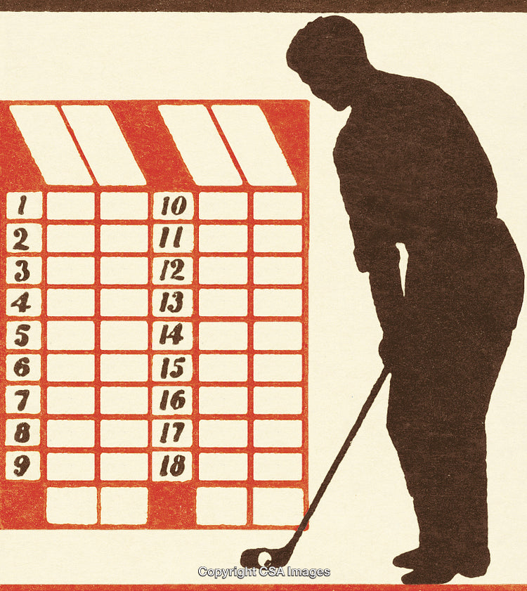 Golfer and Scorecard