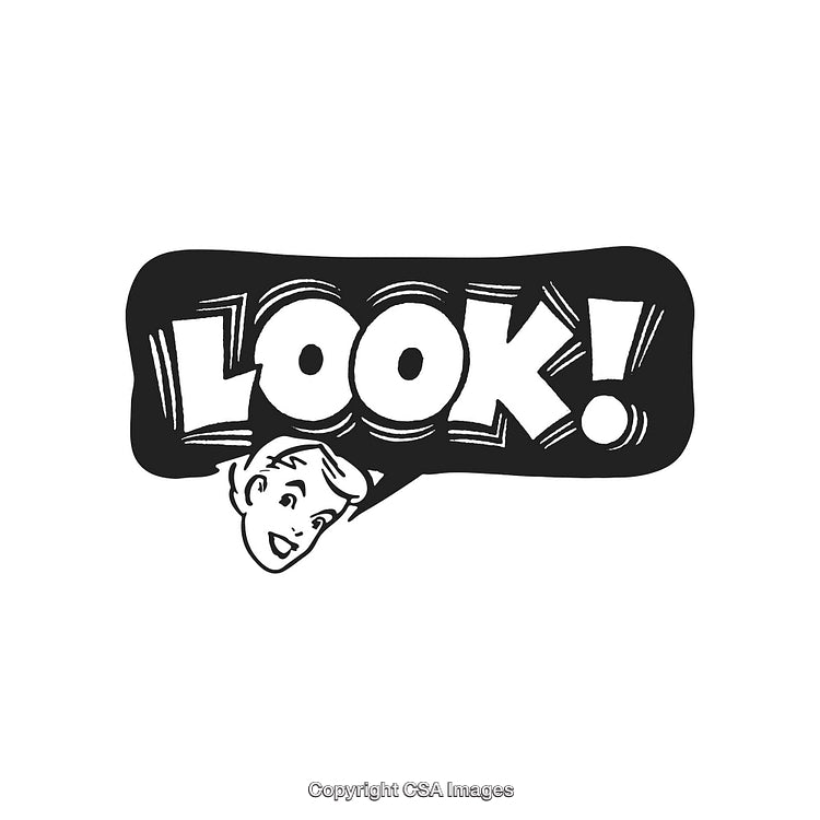 Retro Style Comic Art With Cheerful Text and Vintage Illustration