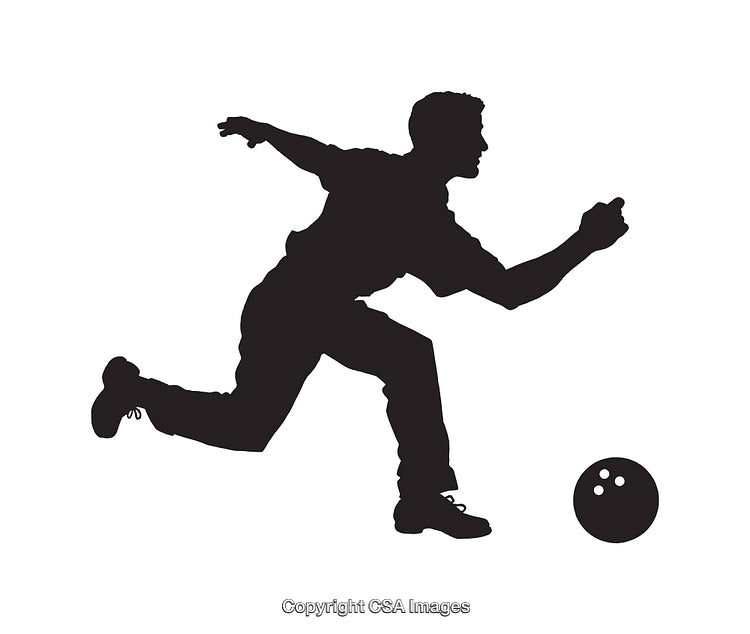 Silhouette of a Person Bowling Capturing Athletic Motion and Precision