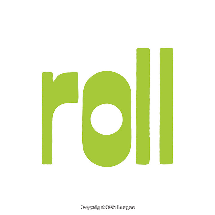 Minimal Green Typographic Design with Bold Letters on Clean Background