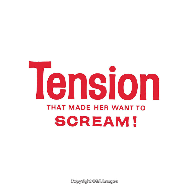 Bold Red Text Highlighting Tension and Dramatic Expression of Feelings