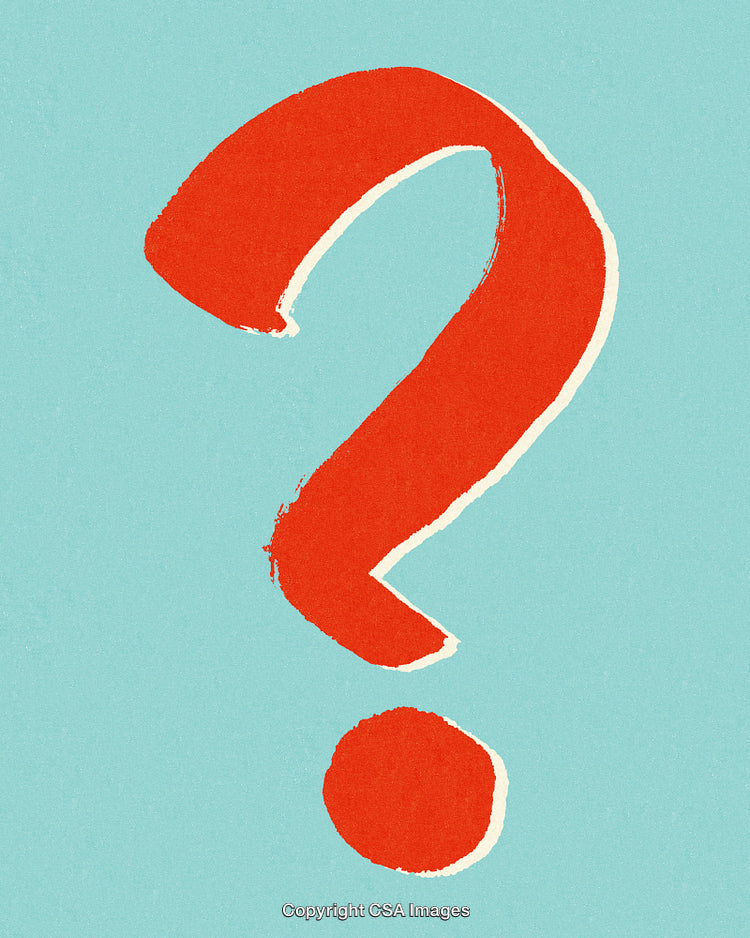 Red Question Mark on Light Blue Background Symbolizing Curiosity and Inquiry
