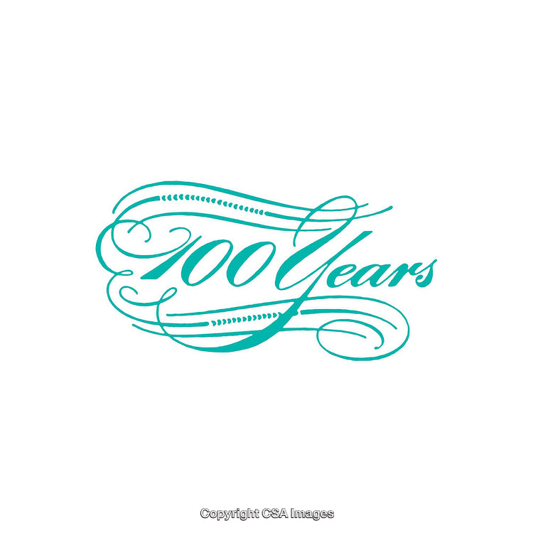 Elegant Typography Design Celebrating 100 Years of Celebration and Milestones