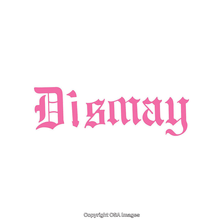 Bold Pink Gothic Typography on Minimalist White Background