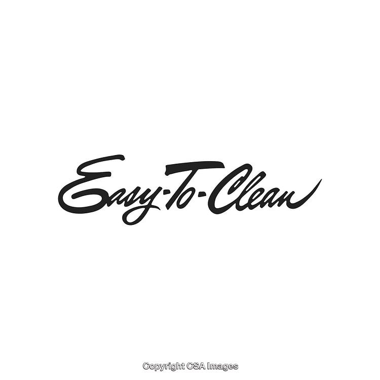 Black Handwritten Text Logo Reading 'Easy-To-Clean' on White Background