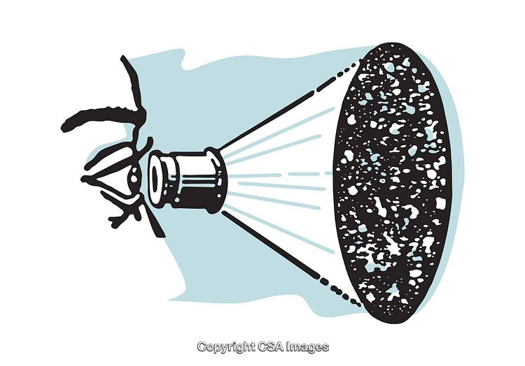 Light Projection Creating Detailed Pattern Illustrations in Colorful Artistic Style