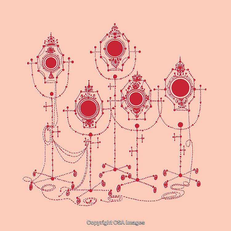 Intricate Ornamental Line Art Illustration With Decorative Circles and Patterns