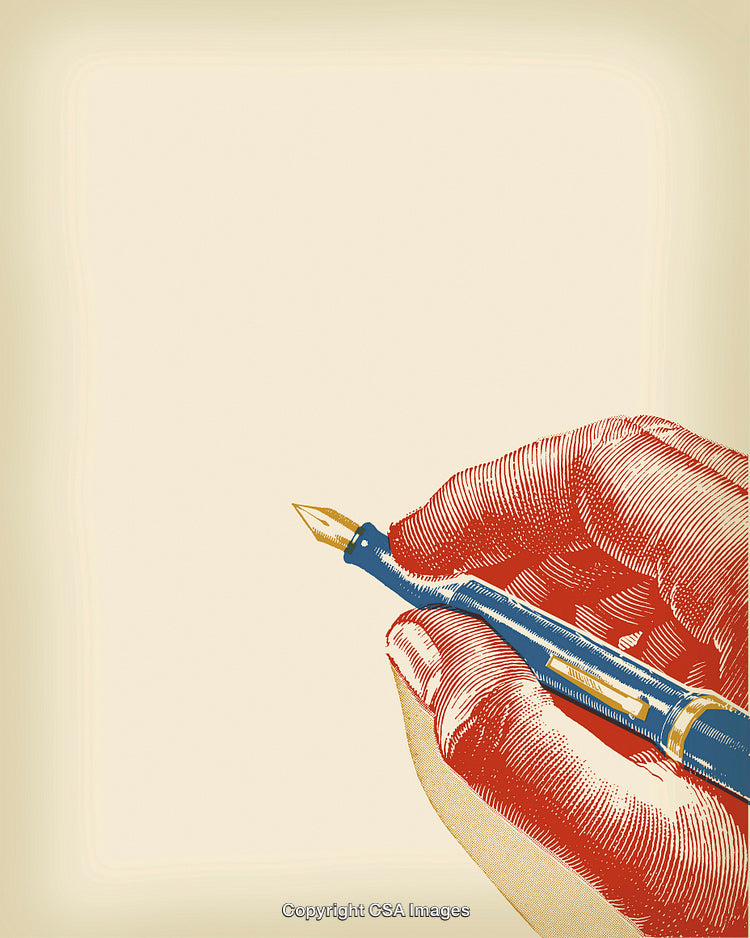 Hand Writing with a Fountain Pen