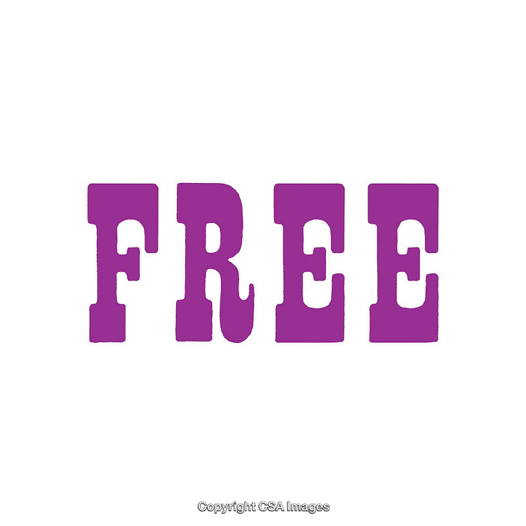 Bold Purple Text Illustration on White Plain Background