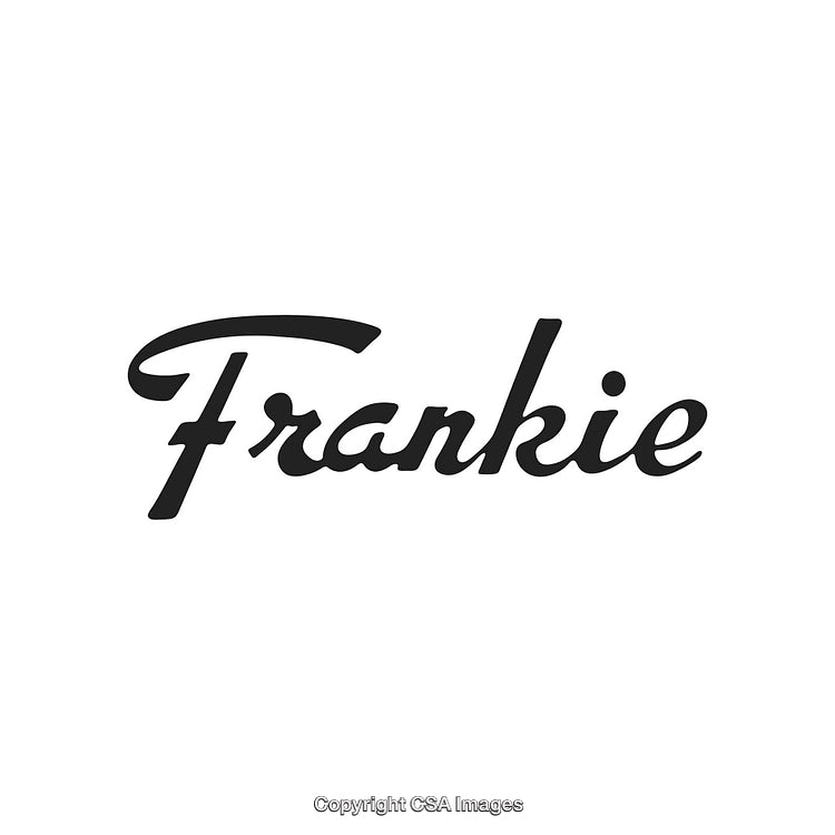 Elegant Typography Design Featuring the Word Frankie in Artistic Style