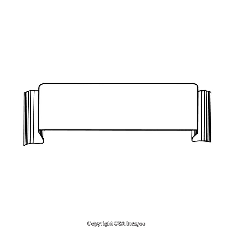 Black and White Scroll Border for Decorative and Design Applications