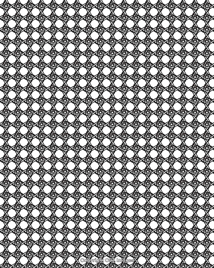 Seamless Black and White Decorative Geometric Pattern Background