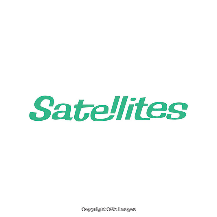 Green Text Logo Displaying the Word Satellite on a White Background