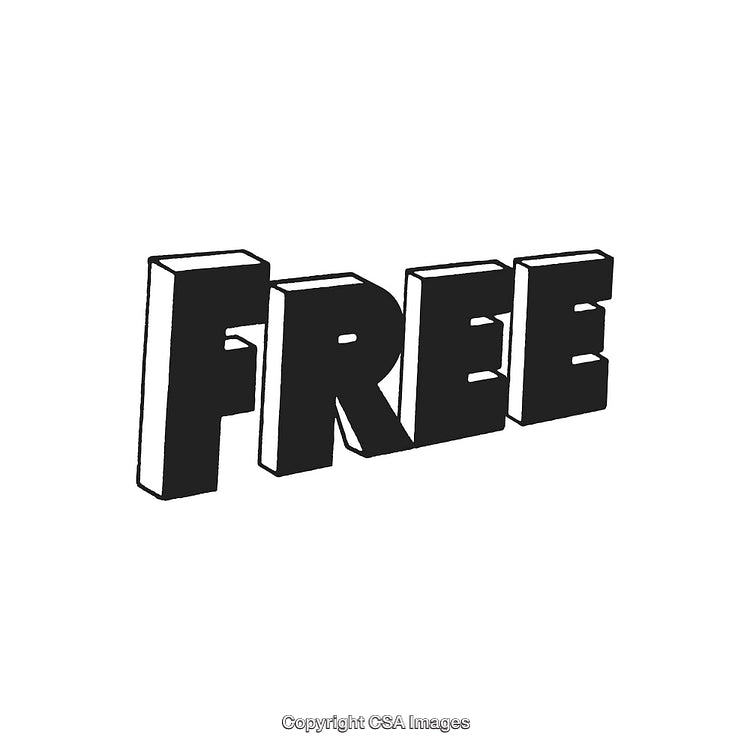 Creative Black and White Text Art Featuring the Word 'Free' in Bold Letters