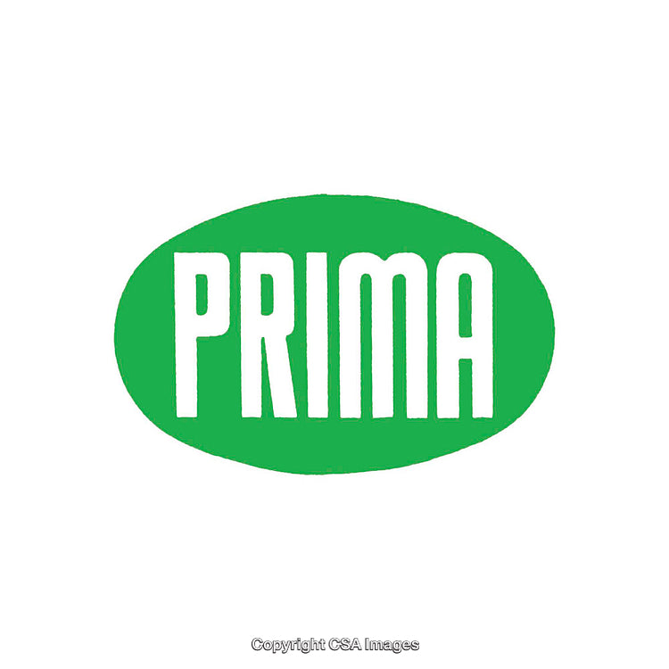 Green Text Logo Design Featuring the Word Prima in Bold Font