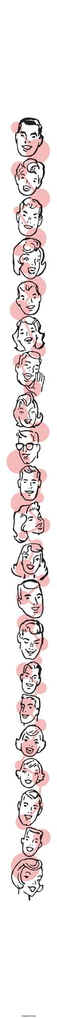 Expressive Hand-Drawn Faces with Varied Emotions and Gestures