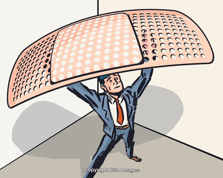 Businessman with a Giant Bandage