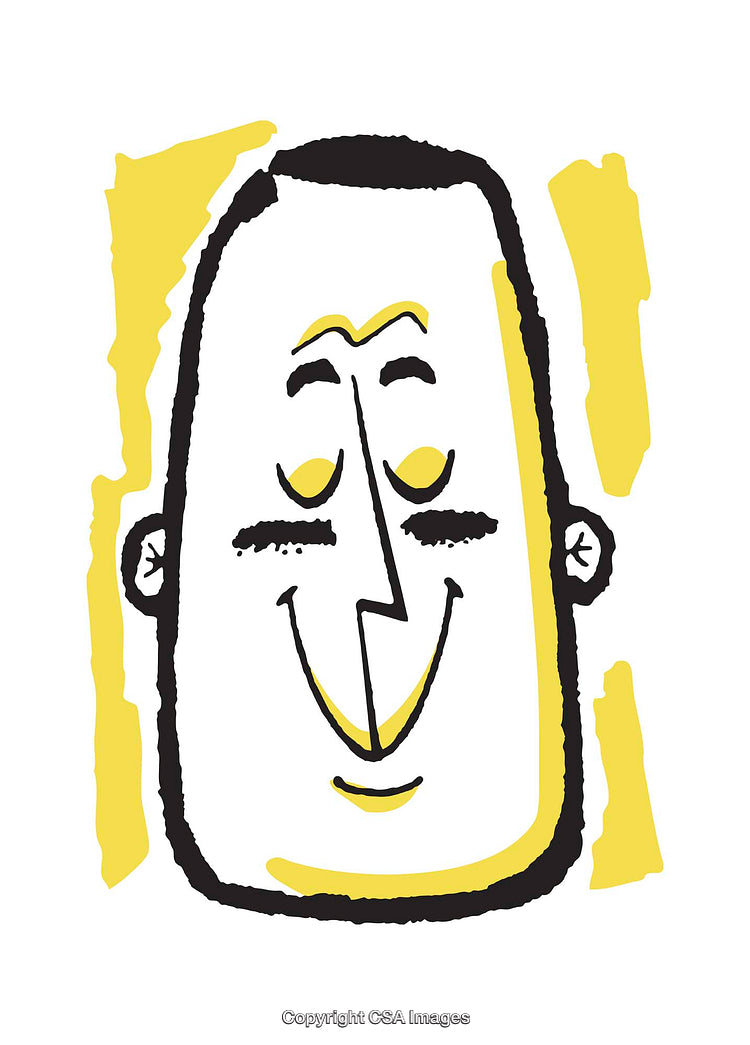 Colorful Minimal Smiling Face Design in a Bold Illustration Style