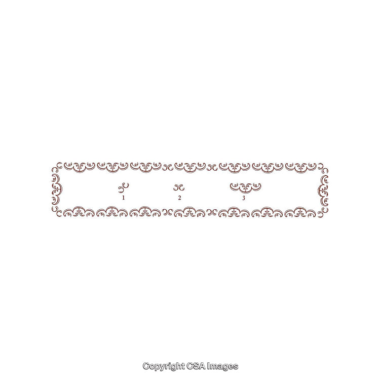 Elegant Vintage Decorative Frame With Ornamental Flourishes in Blank Design