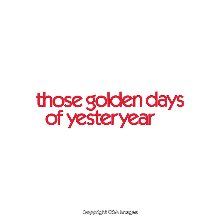 Retro Minimalist Design Showcasing Nostalgic Message in Bold Typography