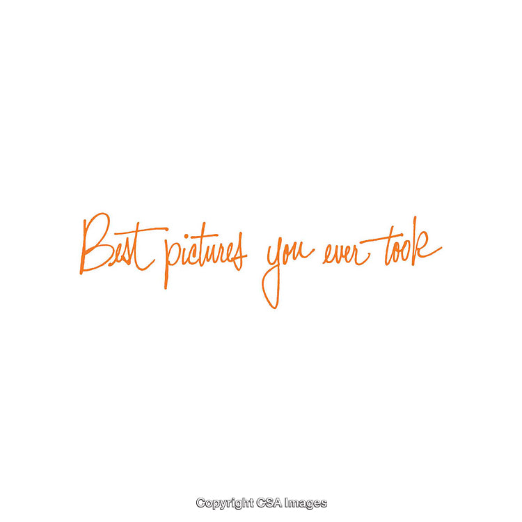 Handwritten Orange Text on White Background Saying Inspirational Phrase