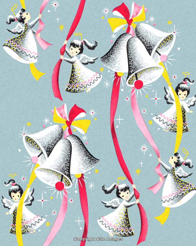 Angel and Bells Pattern
