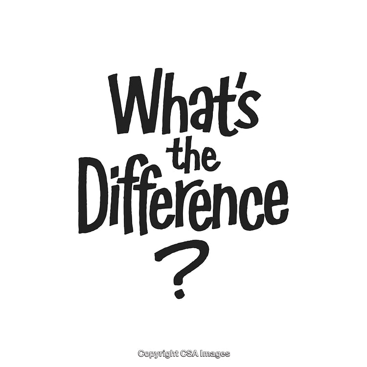 Inspirational Typography Motivational Question What's the Difference in Bold Black Text