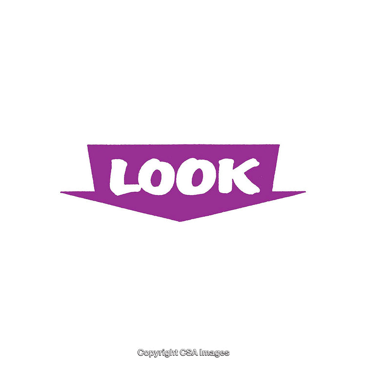 Minimalistic Purple and White Word Graphic with Arrow Design