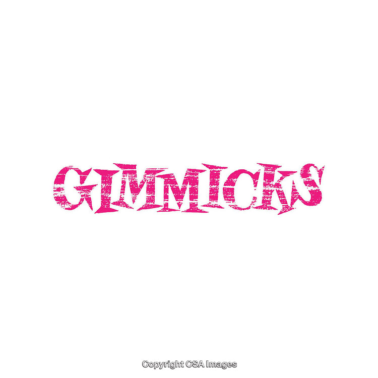 Bold Pink Text with Distressed Lettering Effect on White Background