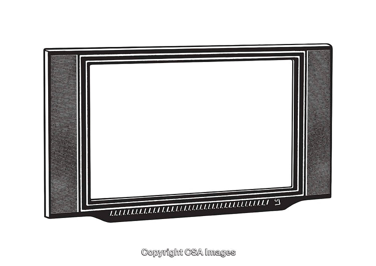 Black And White Illustration of a Rectangular Frame with Textured Details