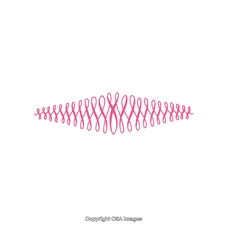 Pink Ribbon Abstract Design Emphasizing Breast Cancer Awareness and Support