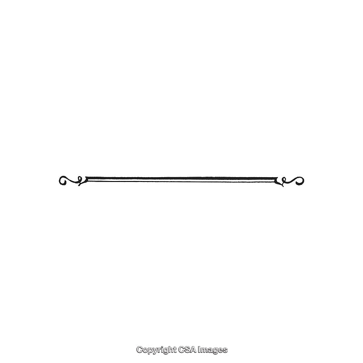 Elegant Black and White Decorative Design Ornamental Divider Art