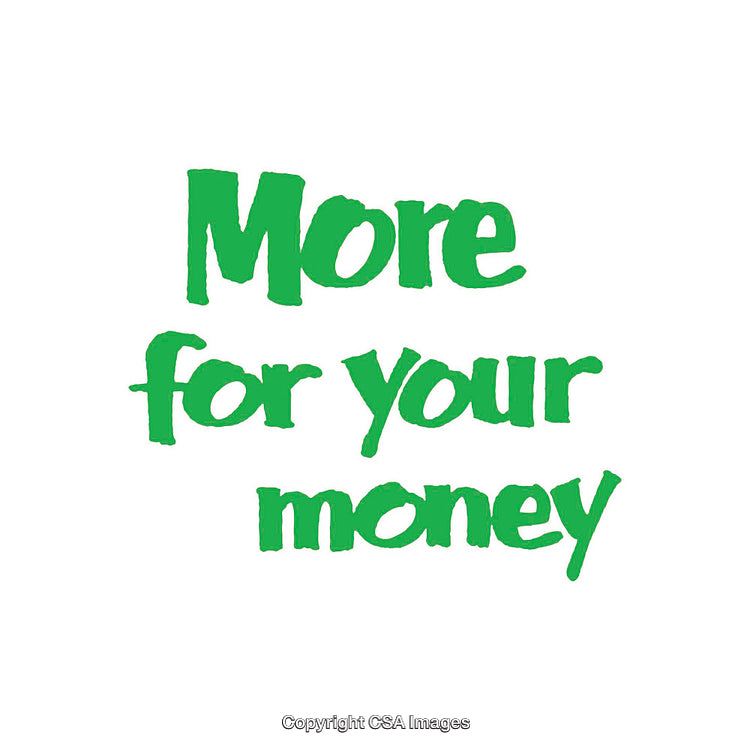 Inspirational Green Text Highlighting Value on a Minimal White Background