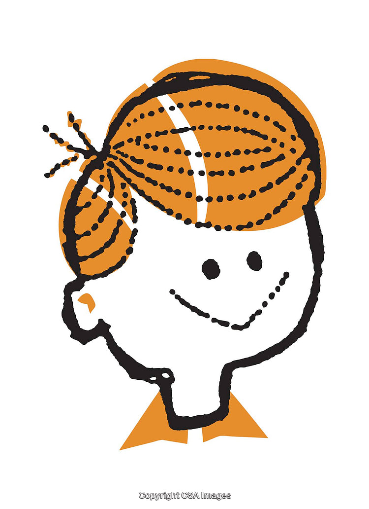 Cute Illustrated Character With Simple Lines and Bold Colors