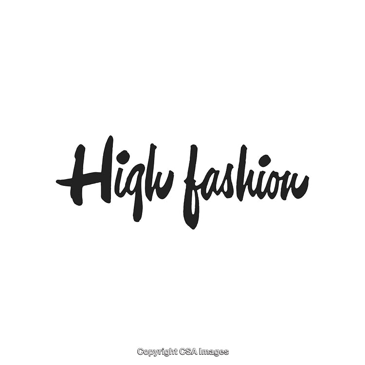 Stylish Brush Lettering Phrase Representing Modern High Fashion Industry