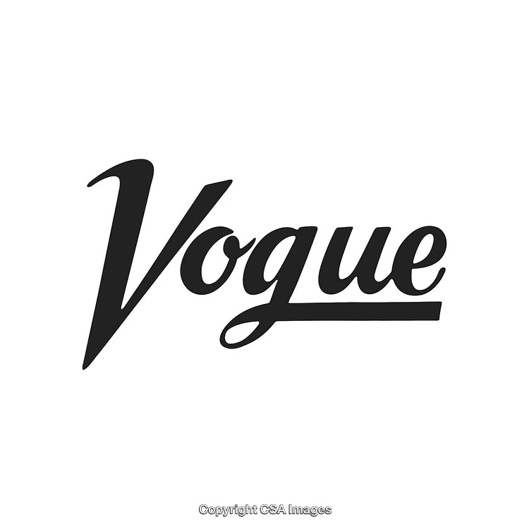 Elegant Vogue Logo in Black Font on a White Background