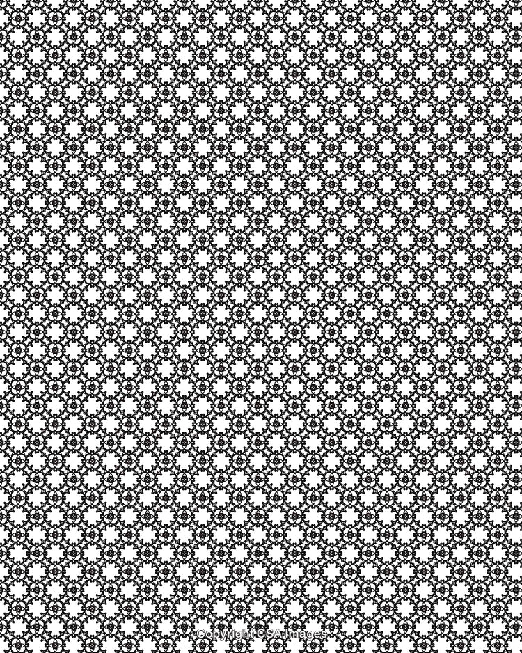 Black and White Repeating Geometric Pattern Design for Backgrounds