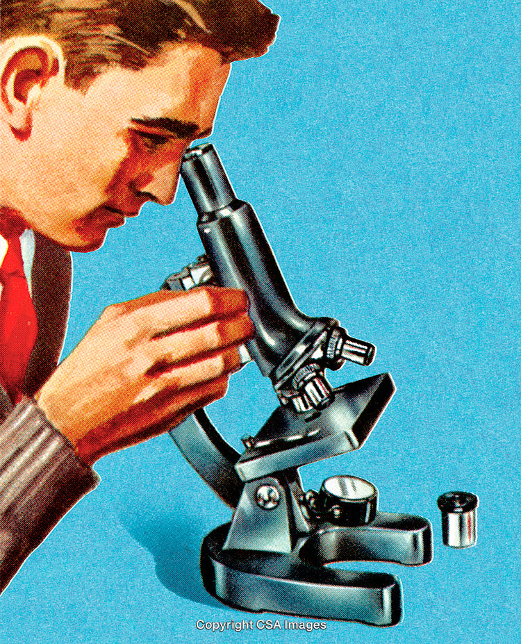 Scientist Observing and Analyzing Specimens Using a Microscope for Research