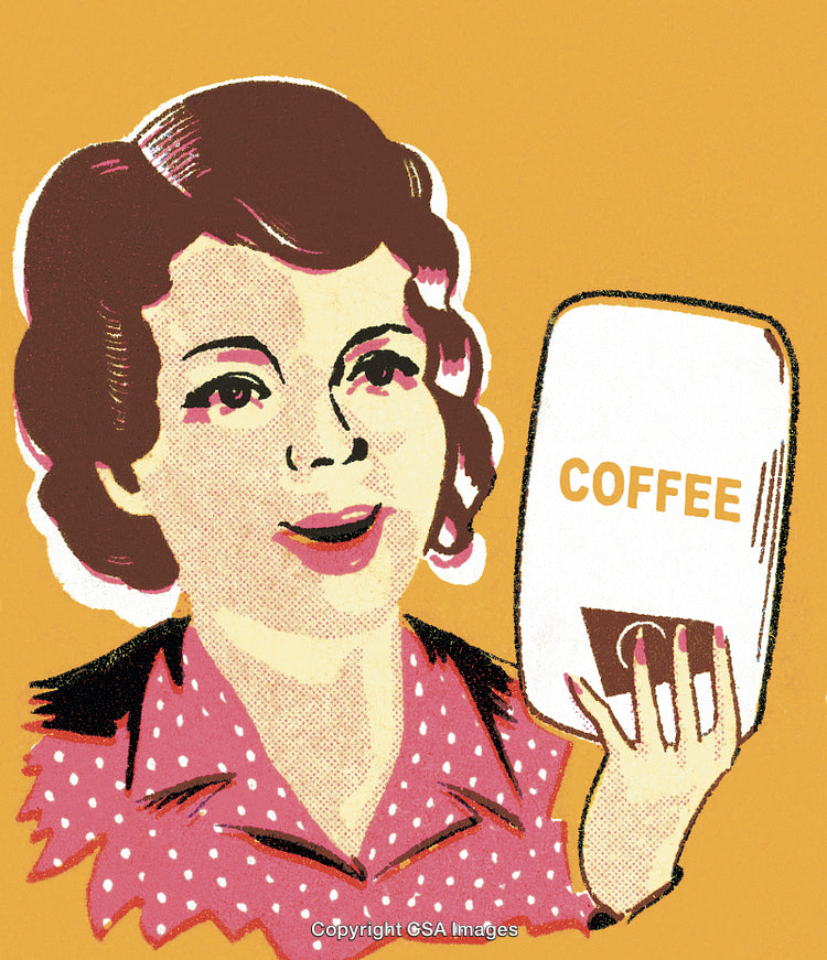Woman Holding Bag of Coffee