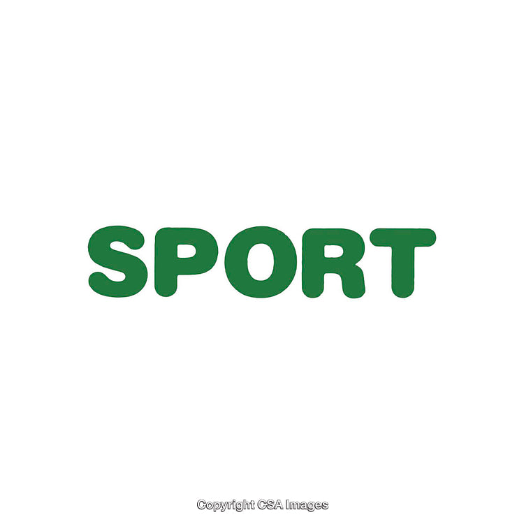 Bold Green Text SPORT on a Clean White Background