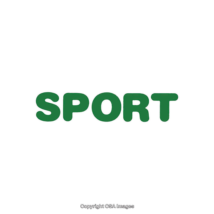 Bold Green Text SPORT on a Clean White Background