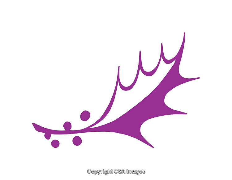 Purple Abstract Holistic Element Illustration for Decoration or Design