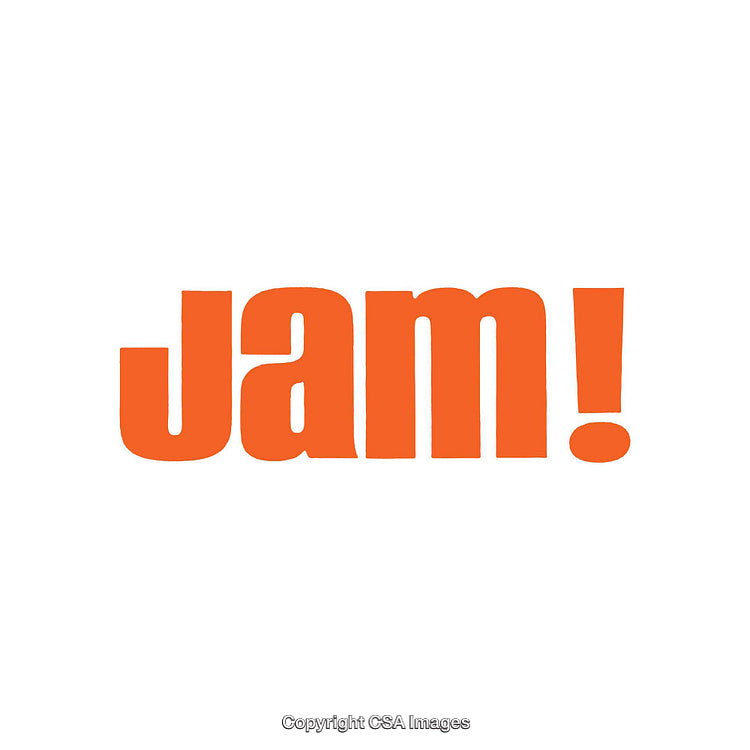 Bold Orange Typography on White Background with Exclamation Mark
