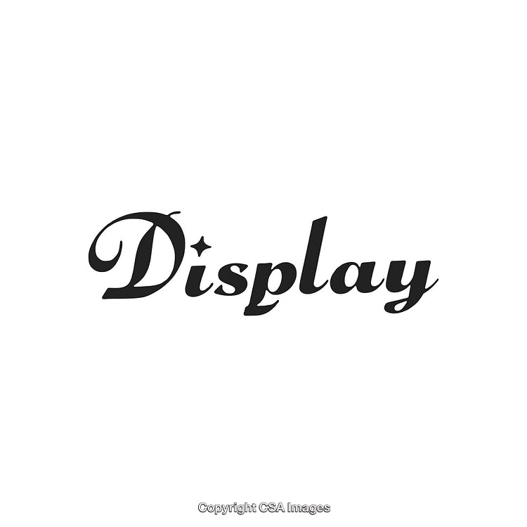 Elegant Black Display Text Logo With Stylish Font Design