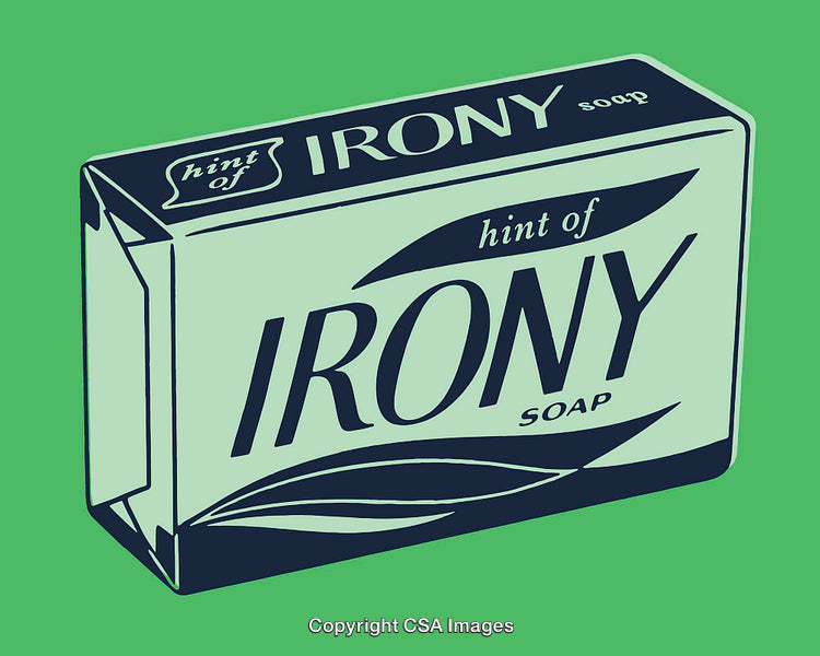 Retro Styled Package Design for Hint of Irony Soap