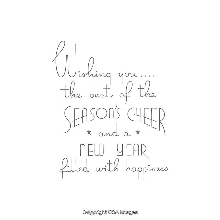 Inspirational Seasonal Quote Wishing Happiness for the New Year