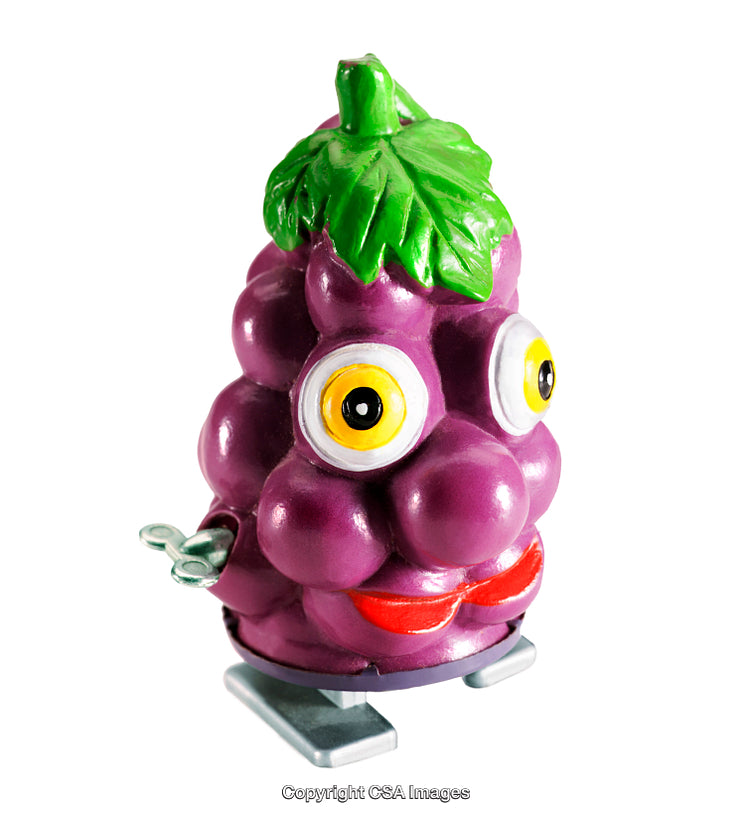 Playful Purple Grape Toy With Funny Face and Bright Colors