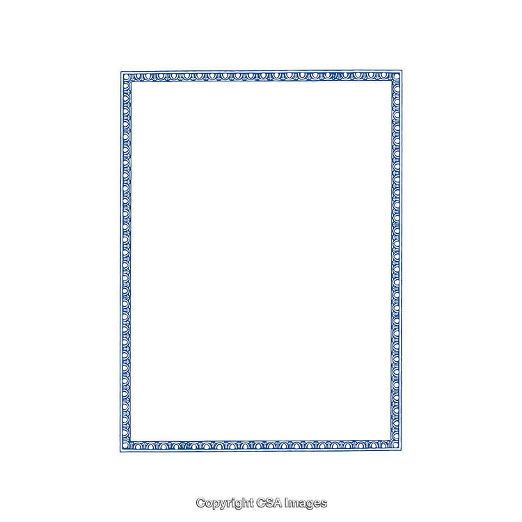 Elegant Blue Border Design for Certificates or Decorative Projects
