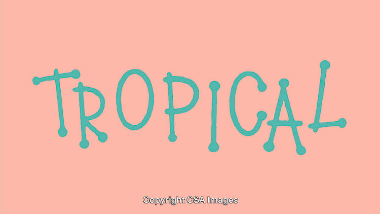 Playful Teal Typography on a Pastel Pink Background Design